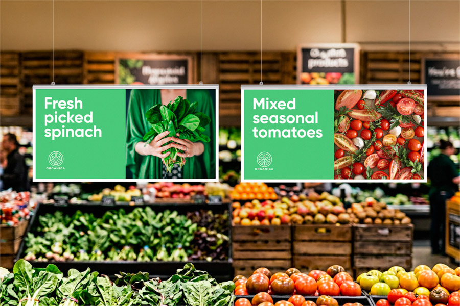 Poster with Top and Bottom Hanging Rails