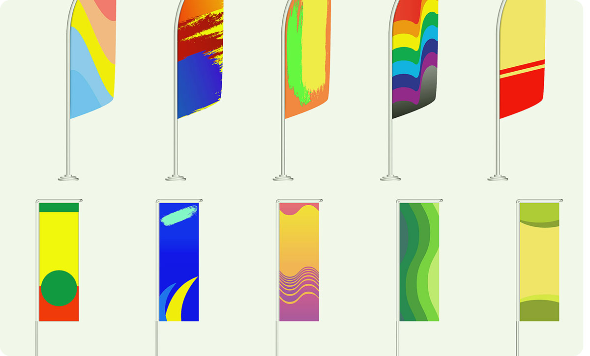 Stand Out in Style! Eye-Catching Feather Flags Template Designs Anyone Can Create