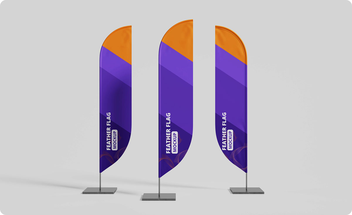Which is Better for Outdoor Advertising? Feather Flags for the Win!